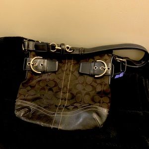 Black coach purse